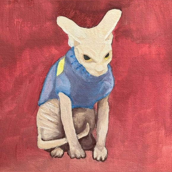 NEW ‘MAD SPYNX IN A SWEATER’ MEME CAT ART PRINT - Picture 10 of 16